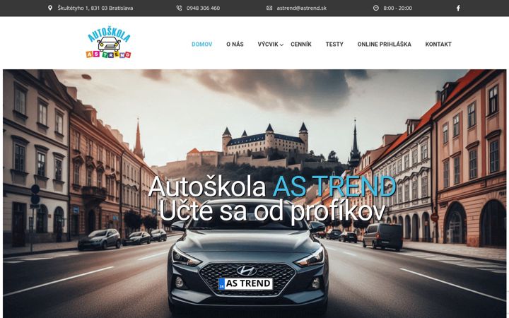 Screenshot of autoskolabratislava.sk