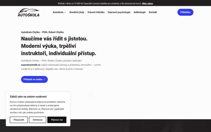 Screenshot ta' autoskolachytka.cz