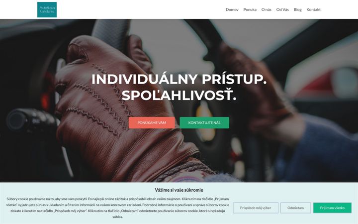 Screenshot of autoskolakanderka.sk