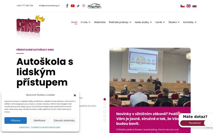 Screenshot of autoskolaking.cz