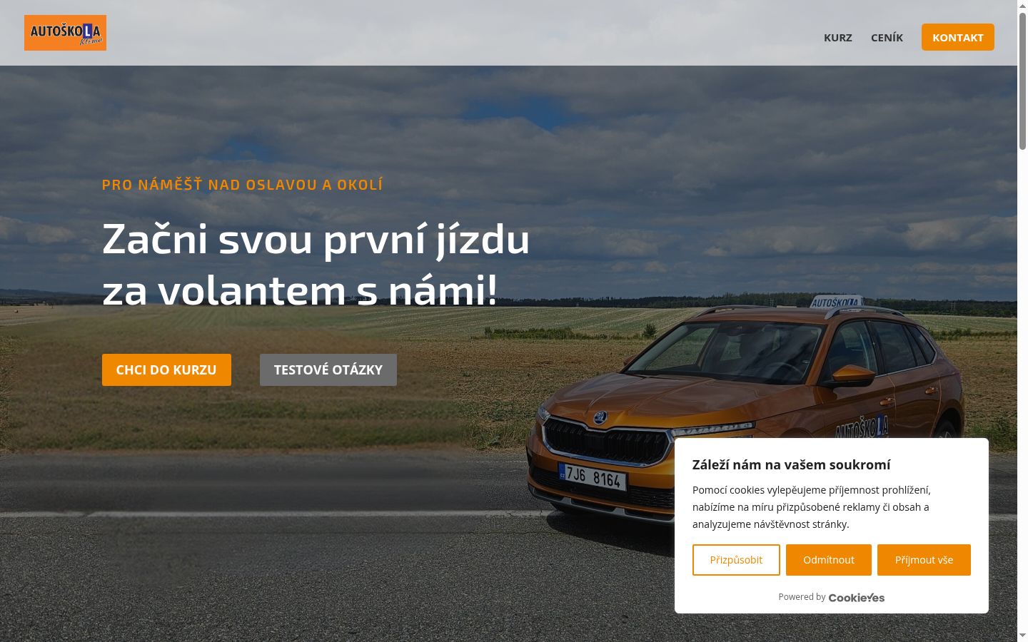 Kuvakaappaus suostumusbannerista, joka näytettiin ennen mitään vuorovaikutusta