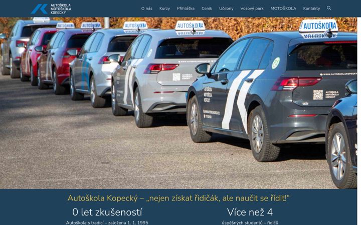 Screenshot of autoskolakopecky.cz