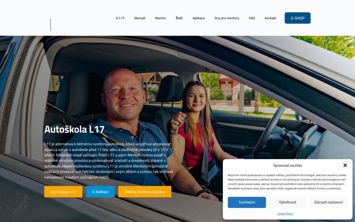 Screenshot of autoskolal17.cz