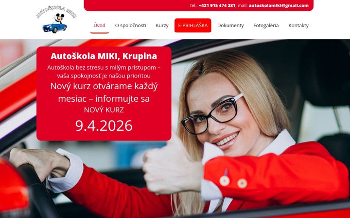 Screenshot of autoskolamiki.sk