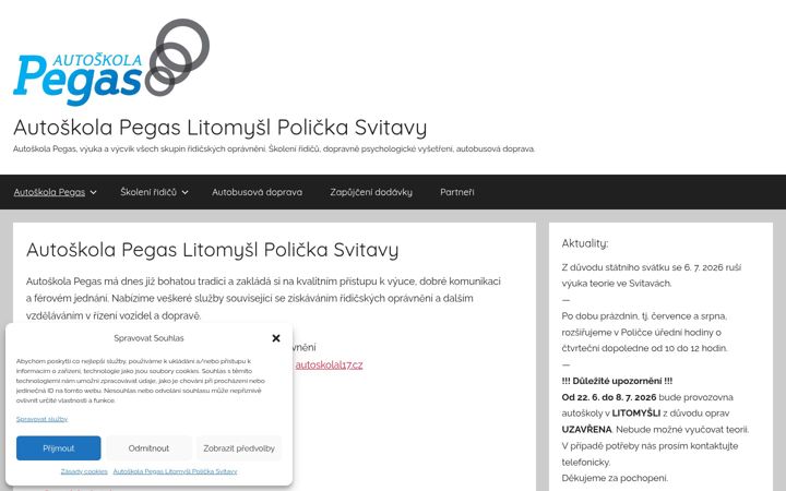 Screenshot of autoskolapegas.cz