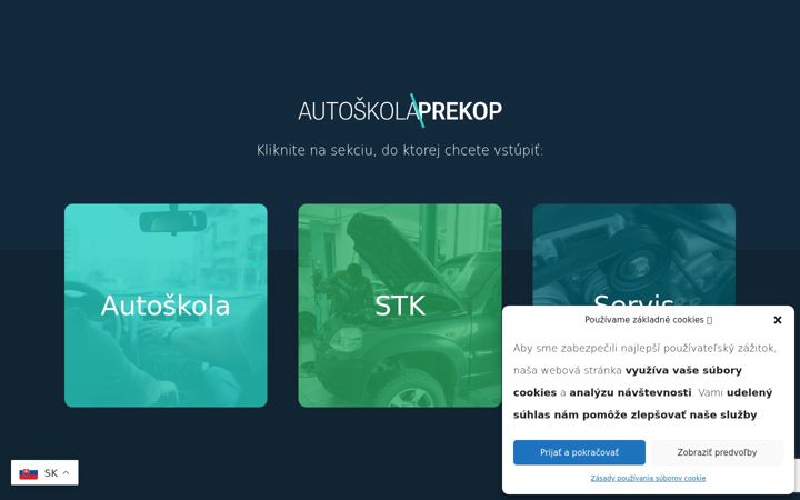 Screenshot of autoskolaprekop.sk
