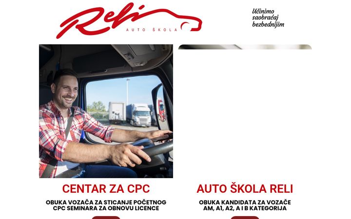 Screenshot of autoskolareli.rs