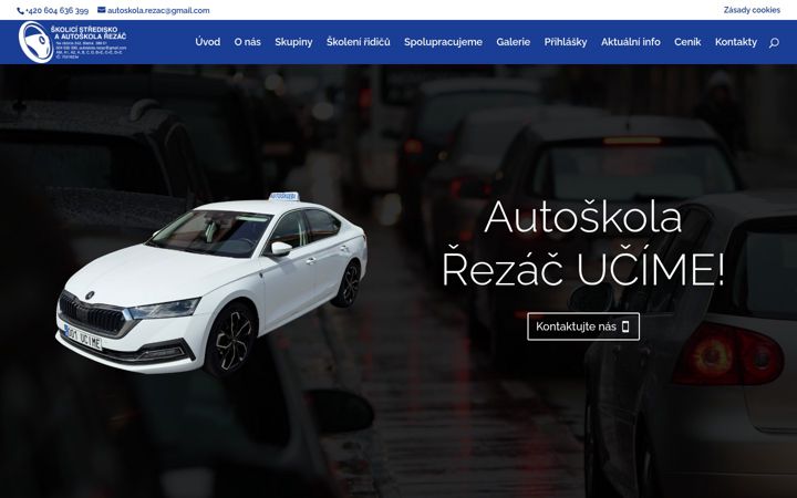 Screenshot of autoskolarezac.cz