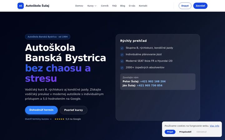 Screenshot of autoskolasulaj.eu