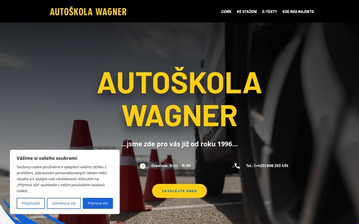 Screenshot of autoskolawagner.cz