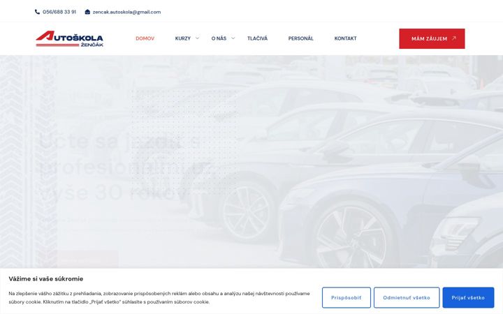 Screenshot of autoskolazencak.sk