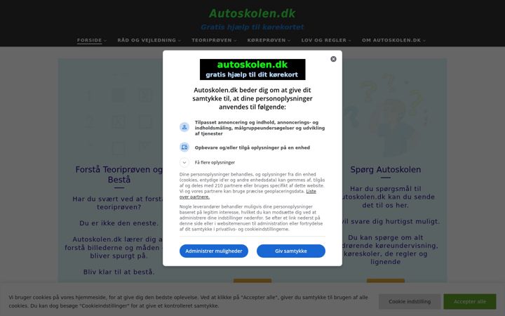 Screenshot of autoskolen.dk