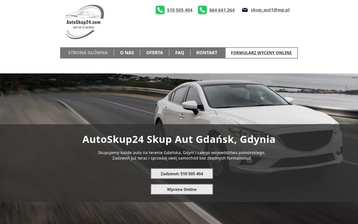 Screenshot stránky autoskup24.com