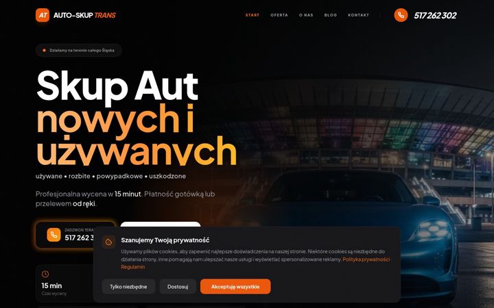 Screenshot of autoskupslask.pl