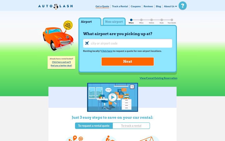 Screenshot of autoslash.com