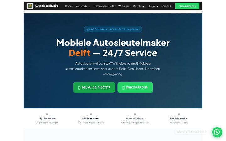 Screenshot of autosleuteldelft.nl