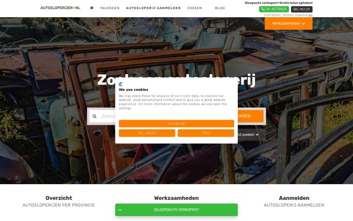 Screenshot of autosloperijen.nl