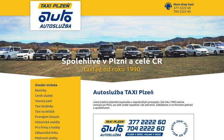 Screenshot di autosluzba-taxi.cz