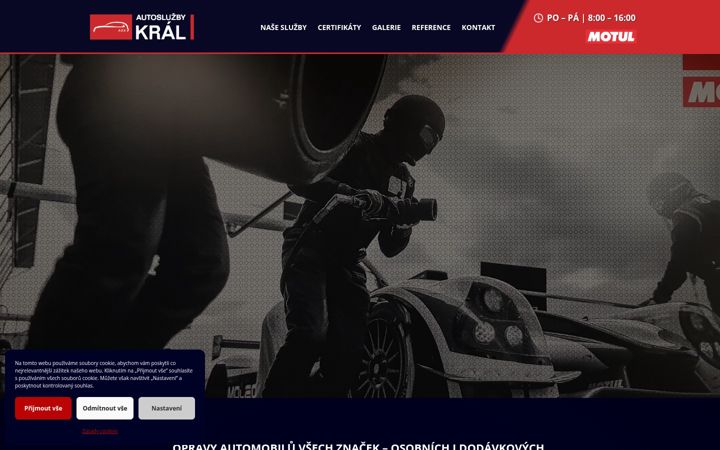 Screenshot di autosluzbykral.cz