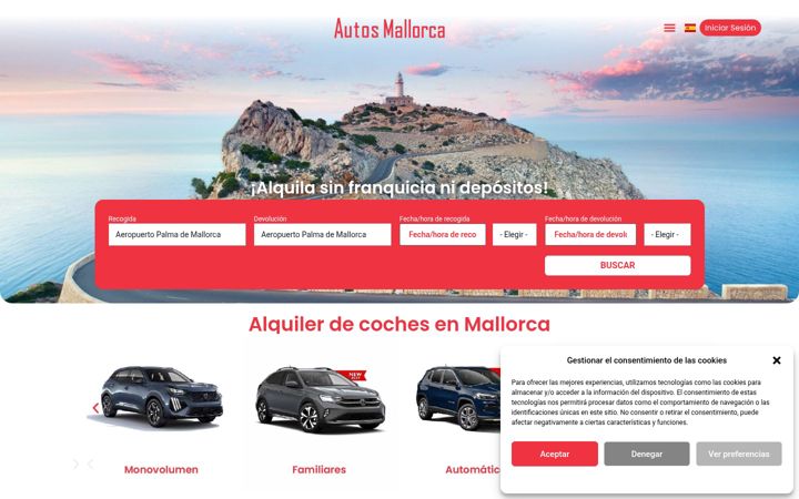 Screenshot of autosmallorca.com
