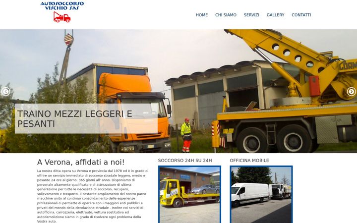 Screenshot of autosoccorsovischio.com