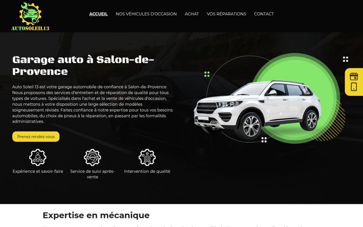 Screenshot of autosoleil13.fr