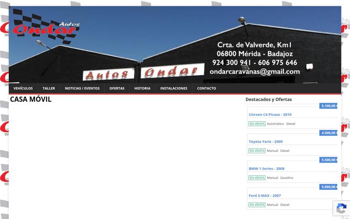 Screenshot of autosondar.com
