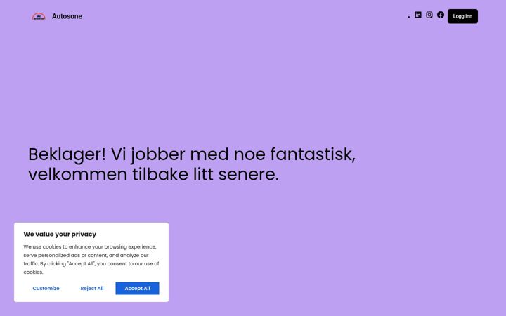 Screenshot of autosone.no