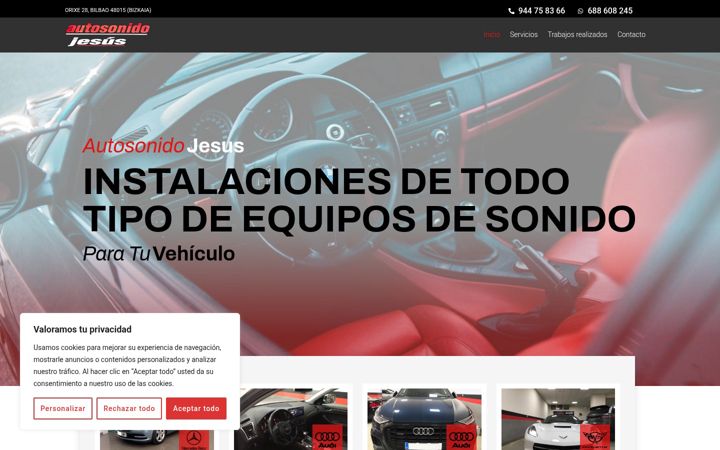 Screenshot of autosonidojesus.es