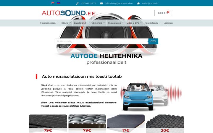 Screenshot of autosound.ee