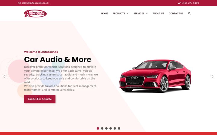 Screenshot of autosounds.co.uk