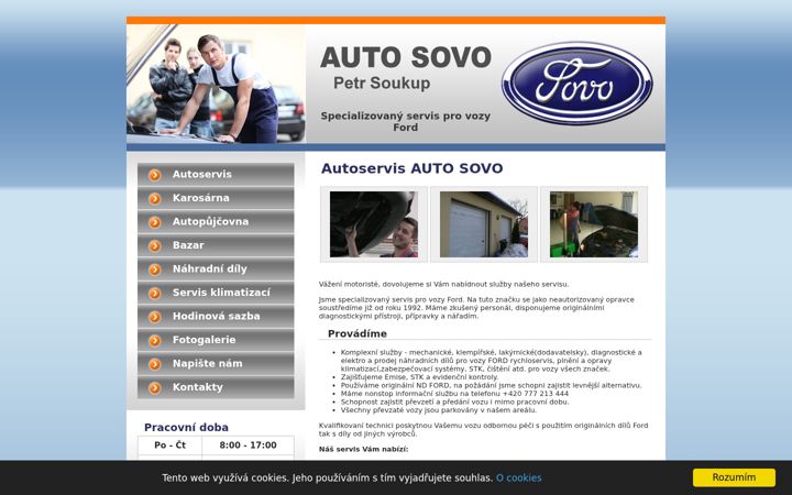 Posnetek zaslona autosovo.cz