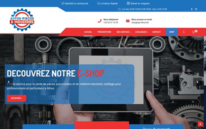 Screenshot of autospiecesetindustries.be