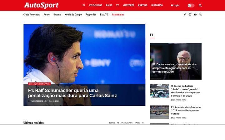 Screenshot of autosport.pt