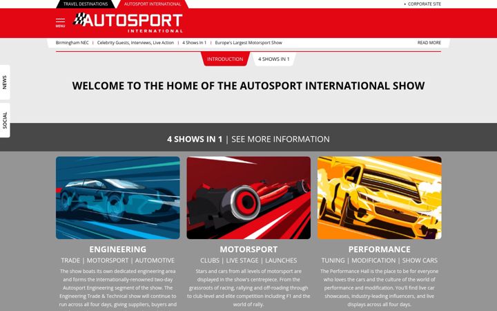 Screenshot of autosportinternational.com