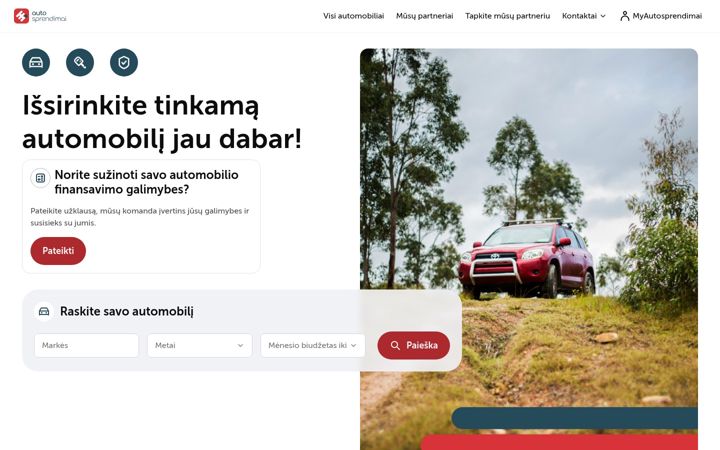 Screenshot of autosprendimai.lt