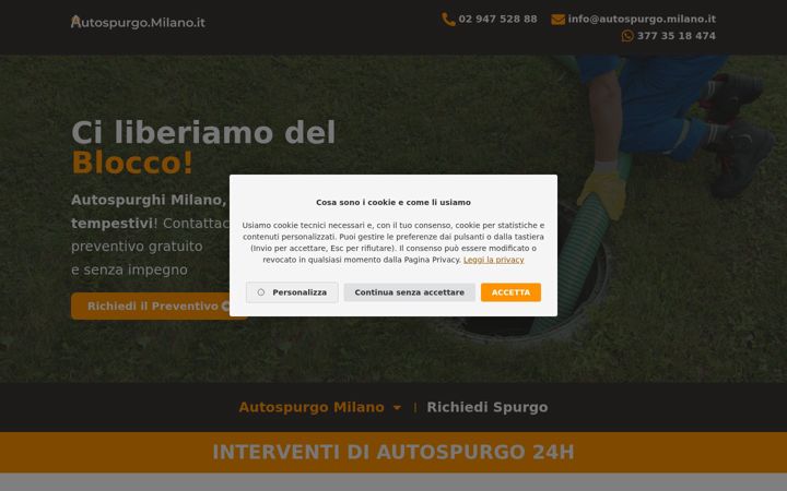 Screenshot of autospurgo.milano.it