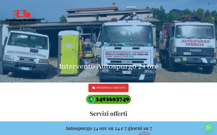 Skärmbild av autospurgosardegna.it
