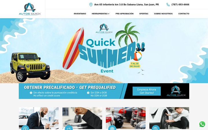 Ekrānuzņēmums no autosquickpr.com