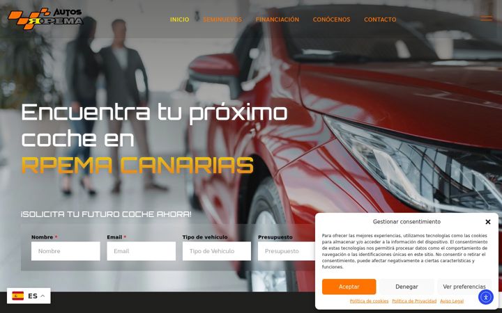 Screenshot of autosrpema.com