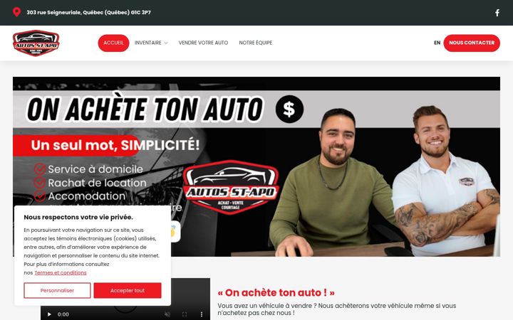 Screenshot of autosstapo.com