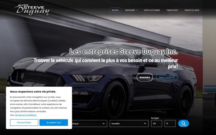 Screenshot ta' autosteeveduguay.com