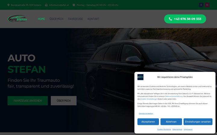 Screenshot ta' autostefan.at
