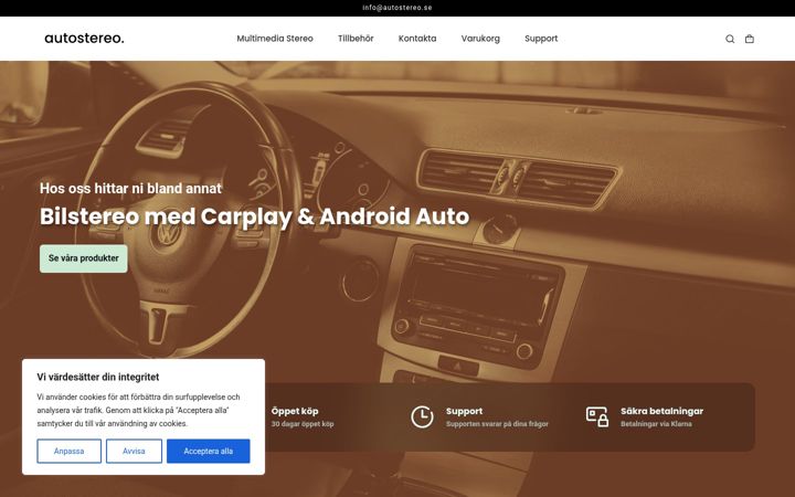 Screenshot of autostereo.se