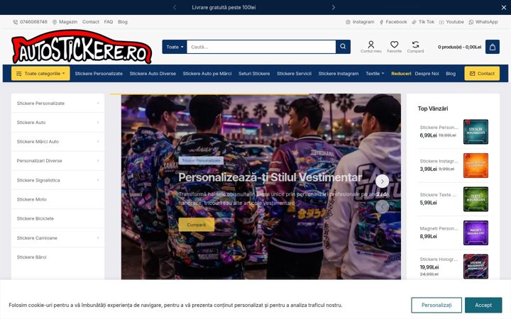 Screenshot of autostickere.ro