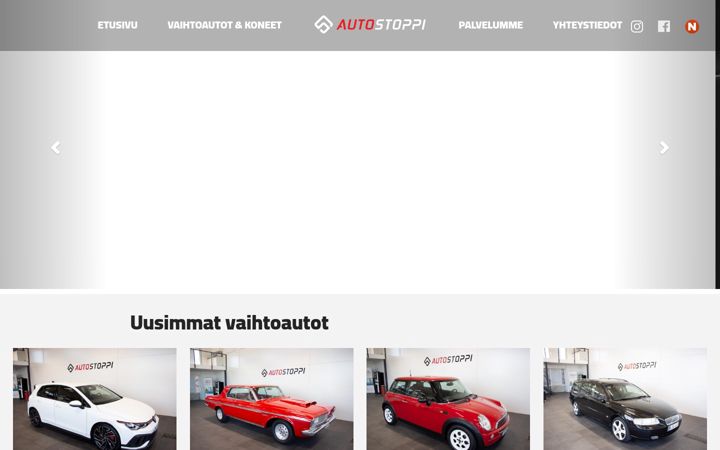 Screenshot ta' autostoppi.fi