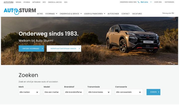 Screenshot of autosturm.nl