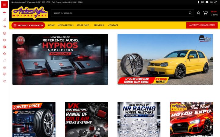 Screenshot of autostyle.co.za