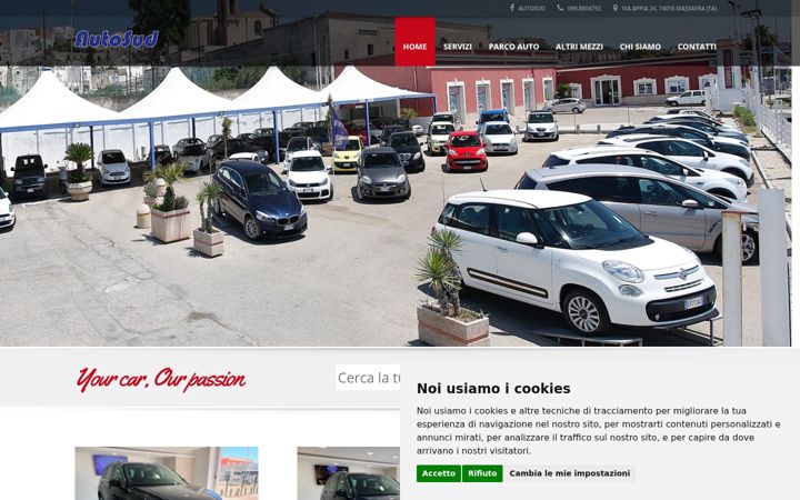 Screenshot of autosud.info