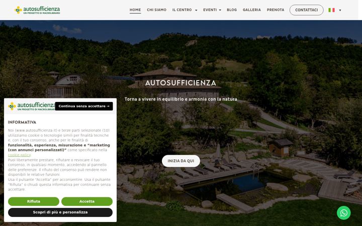 Skjermbilde av autosufficienza.it